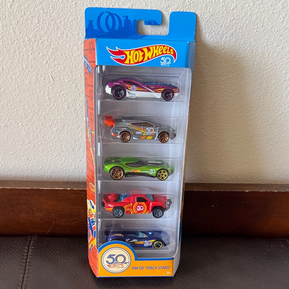 Hot Wheels 50th Track Stars 5 Pack From Mattel